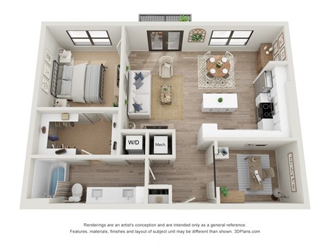 Copeland A5 3D Floor Plan
